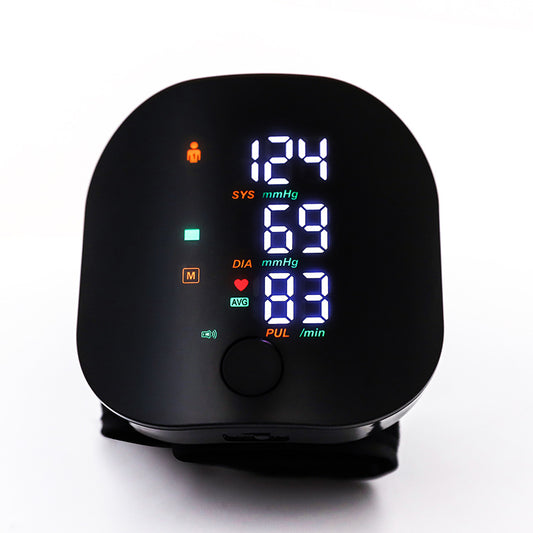 Rechargeable Backlight Wrist Blood Pressure Monitor